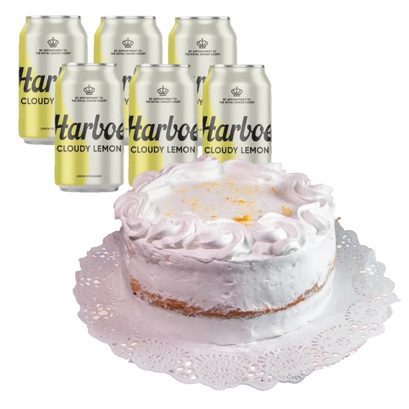 Tarta de nata + refresco